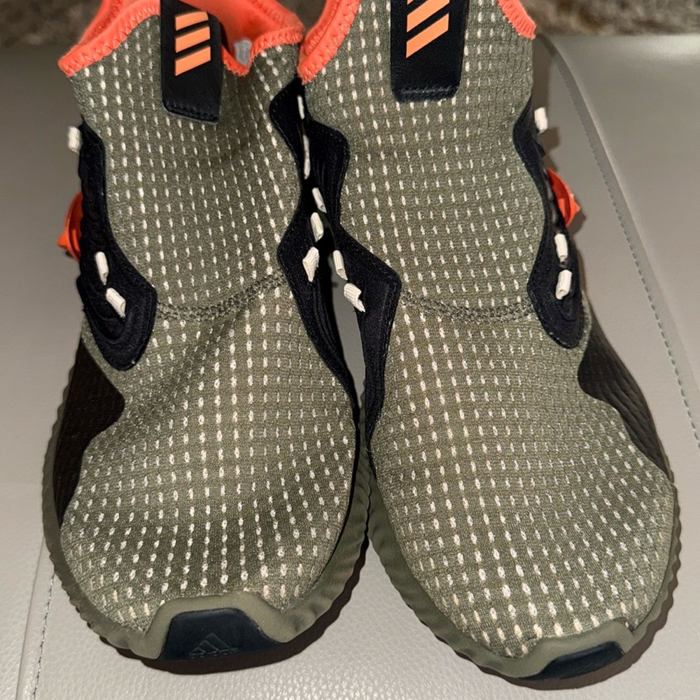 Adidas AlphaBounce Instinct CC M Olive Green Slip On Running‎ Shoes Men's Sz 12 - Picture 3 of 12